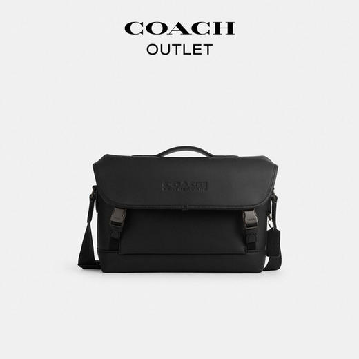 【自营】coach/蔻驰  奥莱男士LEAGUE骑行手袋单肩斜挎通勤黑色 CU368 JIBLK 商品图1