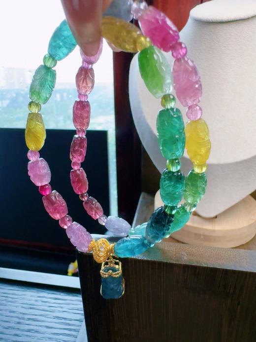 25.73g 雕刻碧玺手链 商品图0