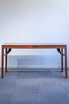 红桥红  家具严选  缅甸花梨（大果紫檀）【158 四面平 马蹄腿霸王枨方桌】