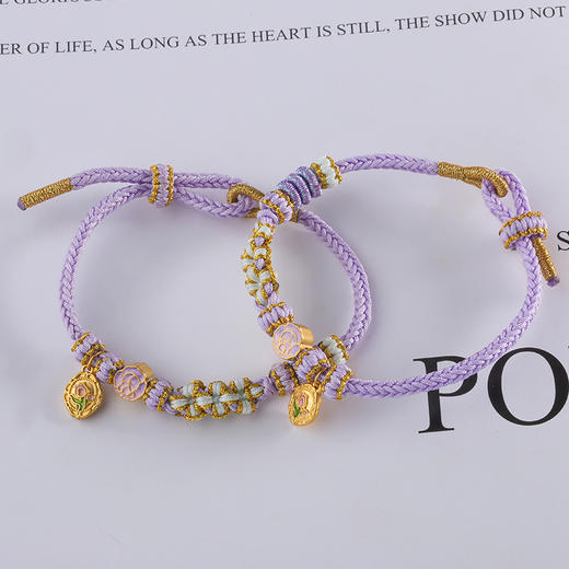 【宏艺珠宝】郁见玫瑰·足金手绳 商品图1