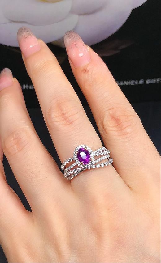 1.05ct 5.28g 蓝宝石戒指 商品图5