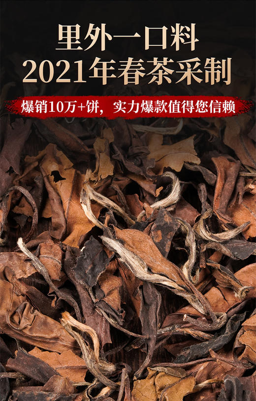 传奇会茶叶  福鼎白茶寿眉老白茶2饼装共500g（250g*2） 2019年老寿眉正宗福建白茶2饼装 商品图4
