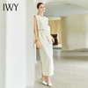 IWY/夏季新品米白色无袖西装上衣长裙套装裙轻奢干练女神范职业装CS2004 商品缩略图2