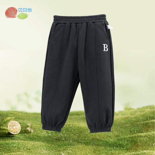 贝贝怡童装男童休闲长裤2024秋季新款中小童潮酷束脚裤帅大童裤子ZB3DK006 商品图2