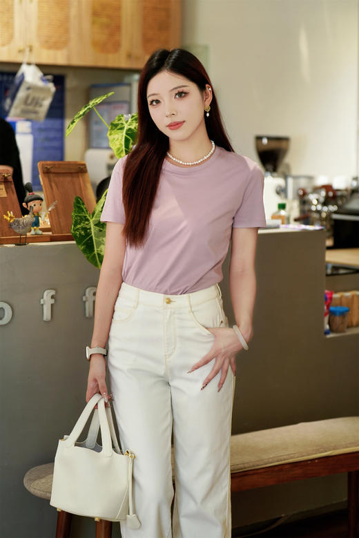 【圆领养肤T】臣禾 基础款正肩T恤9241050205【金猪甄选】 商品图6