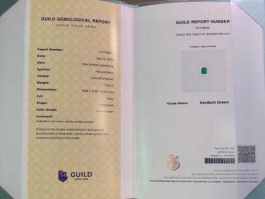 1.03ct 祖母绿裸石 商品图4