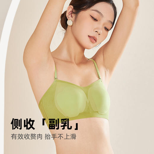 【新品超薄 纯欲性感】新款兔耳朵薄款内衣，穿上柔软舒适，久穿不勒痕。多种穿法可拆卸肩带，让肌肤得到舒适的呵护。独特3D果冻软支撑设计，防下垂收副乳，夏季大胸显小胸，无痕透气！ 商品图1