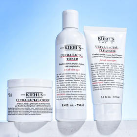 美国 Kiehl's科颜氏 高保湿3件套 套盒（洁面150ml+高保湿水250ml+高保湿面霜125ml）