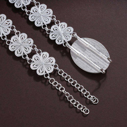 子佩集S990银【花映声絮】腰带【MXYD003】纯银小摆件2407 商品图3