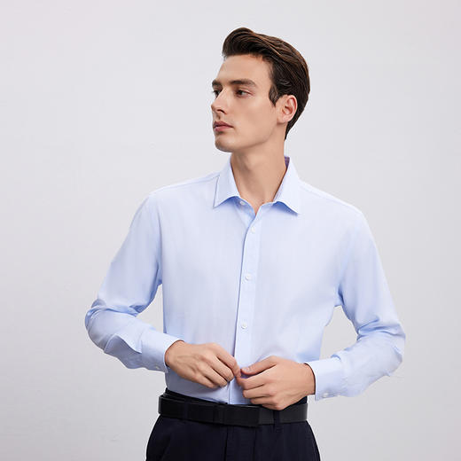 【纯棉男士衬衫】24年春夏新品男士100%棉时尚商务百搭Polo领衬衫 商品图2