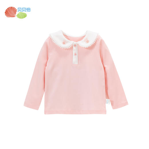 贝贝怡女童卫衣秋装2024新款儿童洋气衣服女孩长袖t恤春秋款上衣ZB3DS007 商品图4