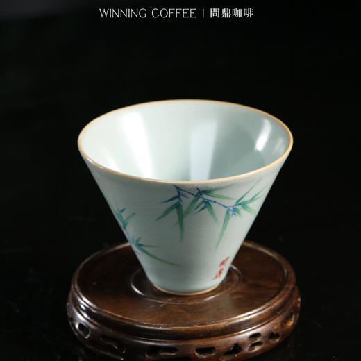 问鼎咖啡天青釉滤杯（竹子） 商品图1