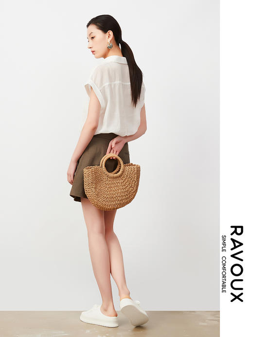 262159902麻料短裤 商品图3