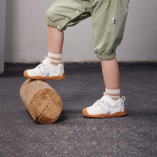 卡特兔婴儿步前鞋秋季新款宝宝机能鞋儿童室内鞋幼儿园小白鞋 商品图1