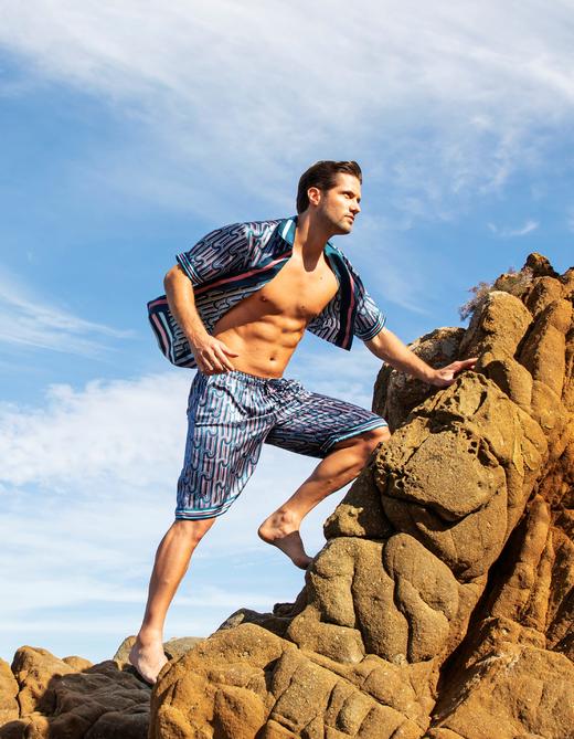 【100%桑蚕丝】SCHIESSER德国舒雅高端铂雅100%桑蚕丝家居套装19mm真丝印花素绉缎 99/19905H 商品图6