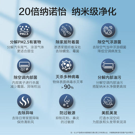 松下空调2匹 新一级能效 变频冷暖壁挂式空调挂机 纳诺怡除菌自清洁 原装压缩机 CA50K310N 商品图3