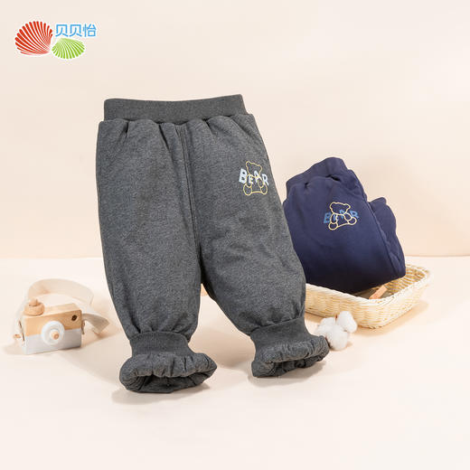 贝贝怡冬季男童长裤夹棉加厚防寒保暖儿童男童裤子中小童运动休闲束脚裤
ZB4DK005 商品图2