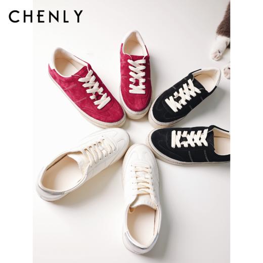 尘衣｜脏脏小牛柔软德训鞋 商品图0