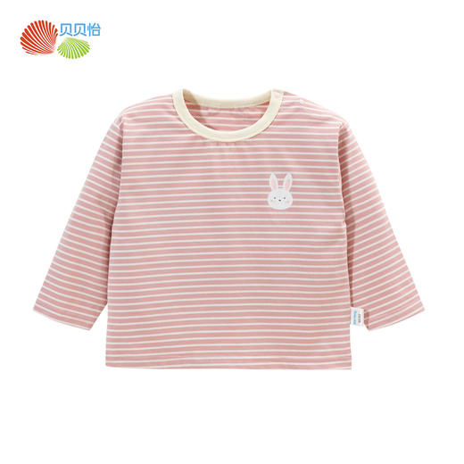 贝贝怡童装儿童长袖t恤女宝宝可爱洋气上衣2024秋季新款套头卫衣ZB3DS030 商品图2