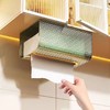 纸巾盒壁挂式洗脸巾收纳盒厨房倒挂抽纸盒家用卫生间免打孔纸抽盒 商品缩略图5