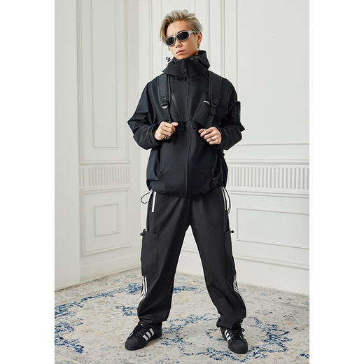 【Achock官方店】潮户外登山机能小众设计感露营连帽外套男 商品图3