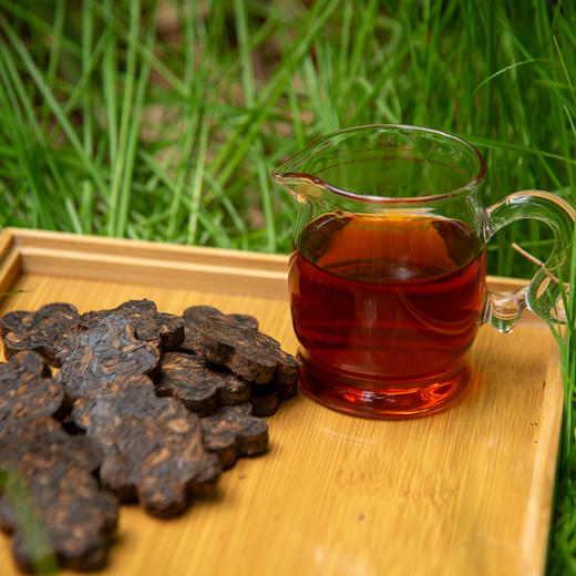 葳盛茶业2024年新品梅花小饼勐海布朗山古树普洱熟茶64g 商品图4