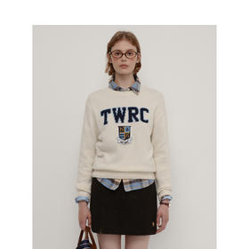 Teenie Weenie小熊卡通字母毛衣女秋季毛衫TTKW247813N