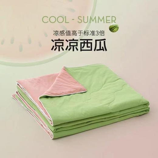 【瞬间降温！西瓜冻冻被】A类凉感丝抗菌空调冰丝夏凉被可水洗夏季单双人薄款天丝夏凉被子 商品图3