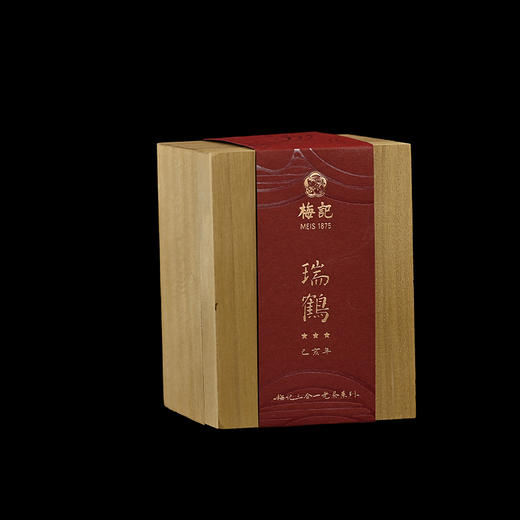 梅记 己亥版三星瑞鹤小木盒 100g 商品图2