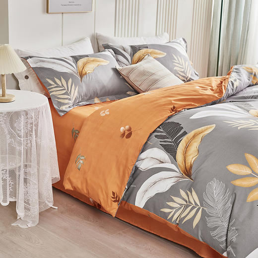 蜻蜓亲肤棉床上四件套小清新床上田园风床单被套学生宿舍-江南春 被套200*230cm 商品图2