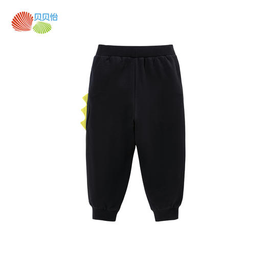贝贝怡男童纯棉运动裤休闲卫裤2024秋季儿童裤子宽松中大童束脚裤ZB3DK018 商品图4