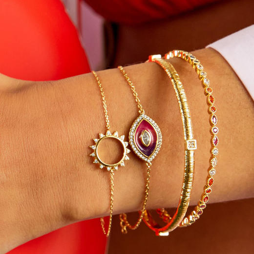 北京仓｜MYA-BAY-TWILIGHT-金色 锆石 手镯［比利时设计师］ 商品图2