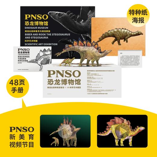 PNSO剑龙比伯和剑龙鲁克恐龙博物馆1比35科学艺术模型 商品图1