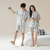 【冰冰凉凉！莫代尔睡衣】柔软围绕，睡个好觉，情侣开衫凉感型家居服，舒适透气夏季短袖短裤，夏天女士大码家居可外出服套装L 商品缩略图2