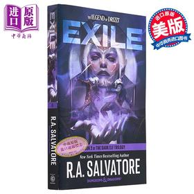 【中商原版】流放 龙与地下城  黑暗精灵三部曲之二 Exile Dungeons Dragons 英文原版 R A Salvatore 国际流行小说