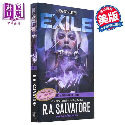 【中商原版】流放 龙与地下城  黑暗精灵三部曲之二 Exile Dungeons Dragons 英文原版 R A Salvatore 国际流行小说 商品图0