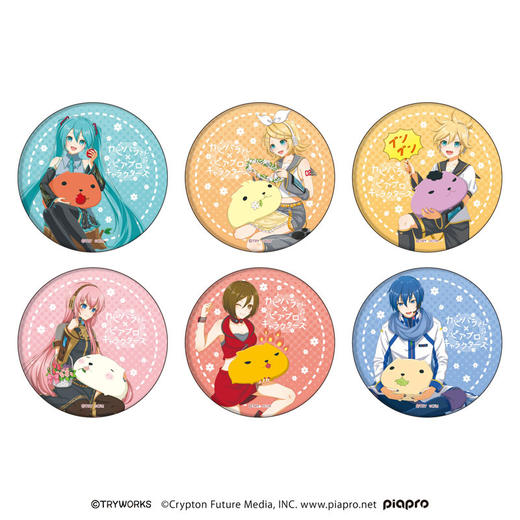 日本正版 A3初音家族&水豚 正比徽章亚克力挂件盲盒 周边谷子 商品图4