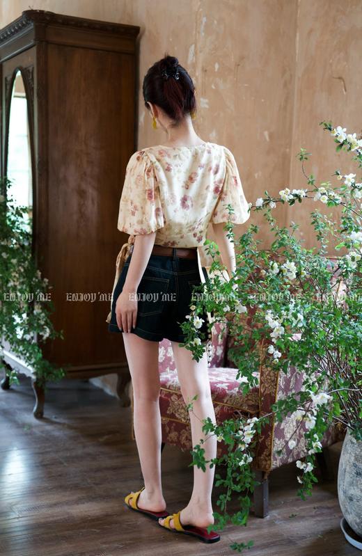 【门店同款】ENJOY夏季“野蛮”生长配腰带A字热裤 158592878 商品图3