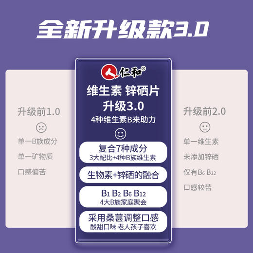 仁和B族维生素生物素锌硒片 商品图1