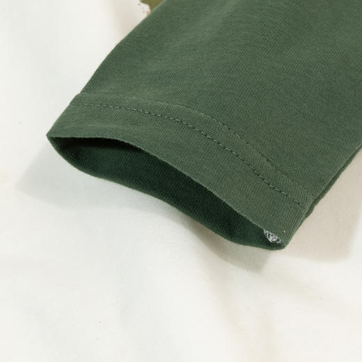 贝贝怡童装男童全棉长袖T恤2024秋新品撞色插肩袖打底衫柔软舒适ZB3DS009 商品图7