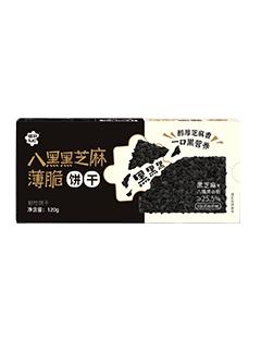 植物补叮八黑黑芝麻薄脆 120g*3包 商品图0