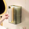 纸巾盒壁挂式洗脸巾收纳盒厨房倒挂抽纸盒家用卫生间免打孔纸抽盒 商品缩略图6