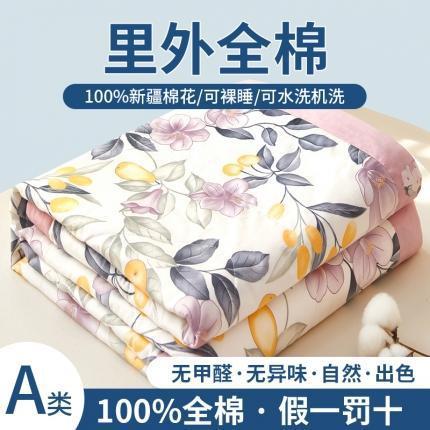 三泰龙 全棉夏凉被A类纯棉喷气新疆棉空调被单人可水洗夏凉被018 商品图11