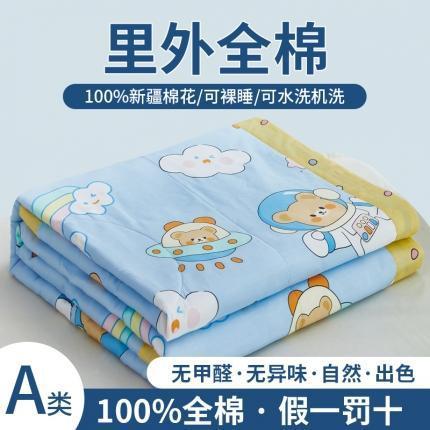 三泰龙 全棉夏凉被A类纯棉喷气新疆棉空调被单人可水洗夏凉被018 商品图8