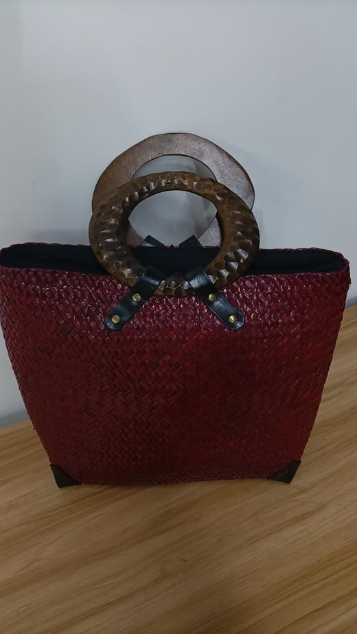 盛唐牡丹|手工藤包-红色 商品图0