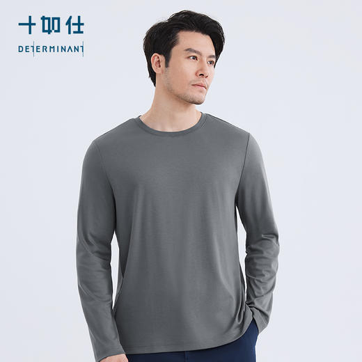 十如仕100%新疆长绒棉远红外整理保暖长袖T恤-T05-04 商品图8