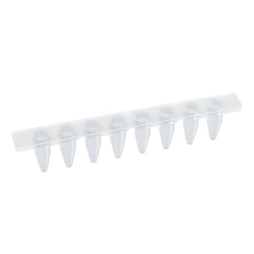 0.1 ml PCR 8联管（B款），含光学平盖，透明 商品图1