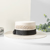 雀说 春夏日本纸草镂空平顶草帽时尚蝴蝶结装饰遮阳帽4ZF-32155A 商品缩略图1