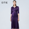 EITIE爱特爱秋季新款修身高贵优雅中长款连衣裙礼服7577203 商品缩略图0