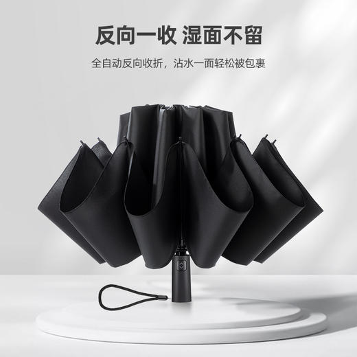 法国MC marieclaire全自动雨伞反向伞晴雨两用伞黑色雨伞加大加固 商品图2